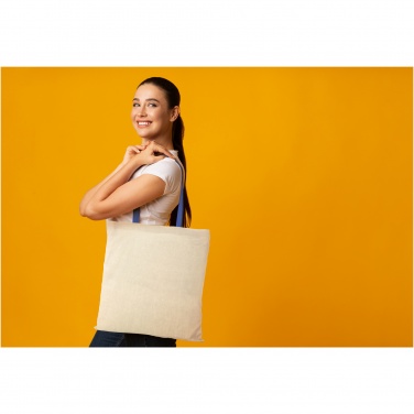 Logotrade advertising products photo of: Nevada 100 g/m² cotton tote bag coloured handles 7L
